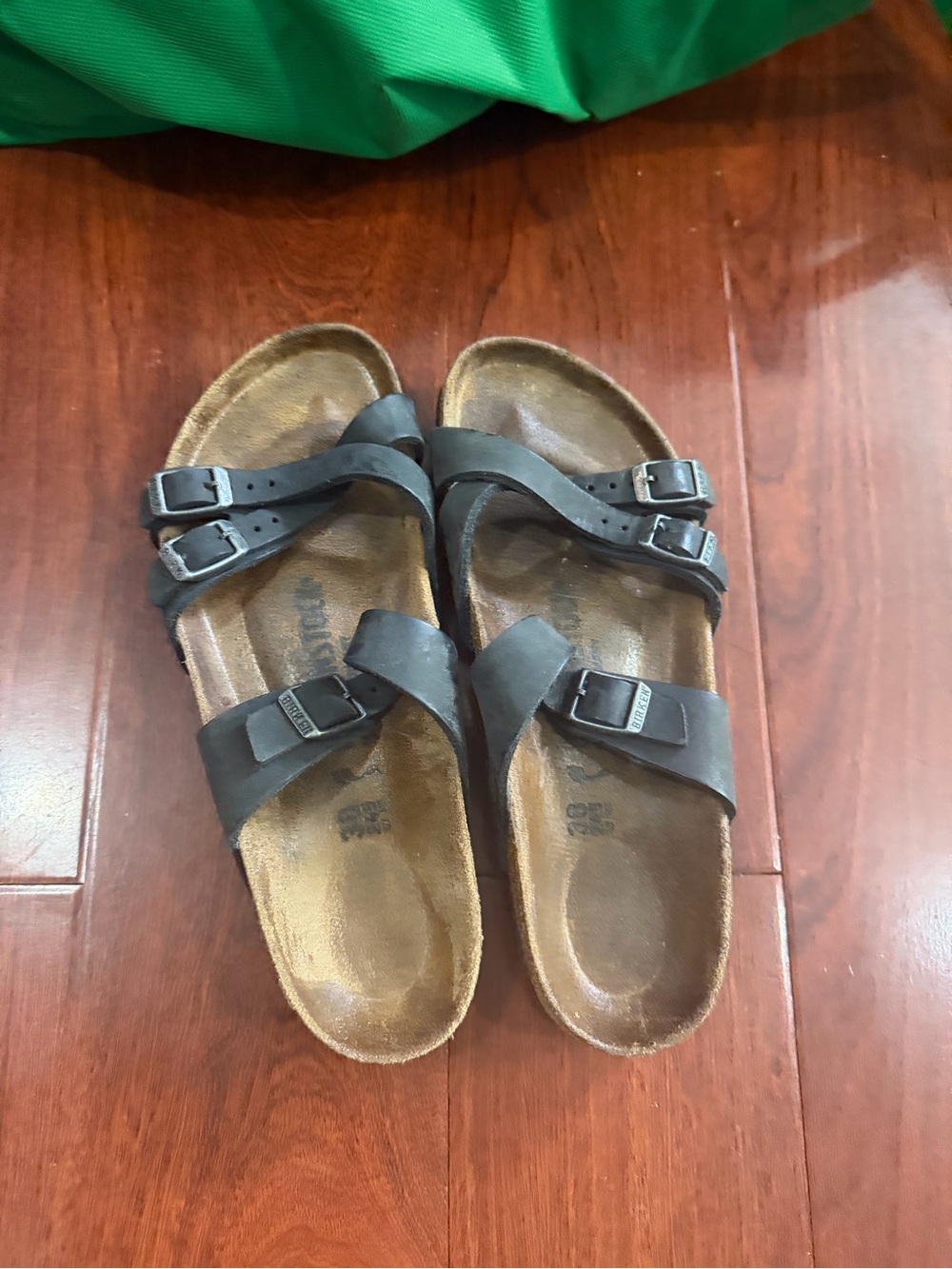 Birkenstock  Black Double-Strap Buckle Sandals size 38